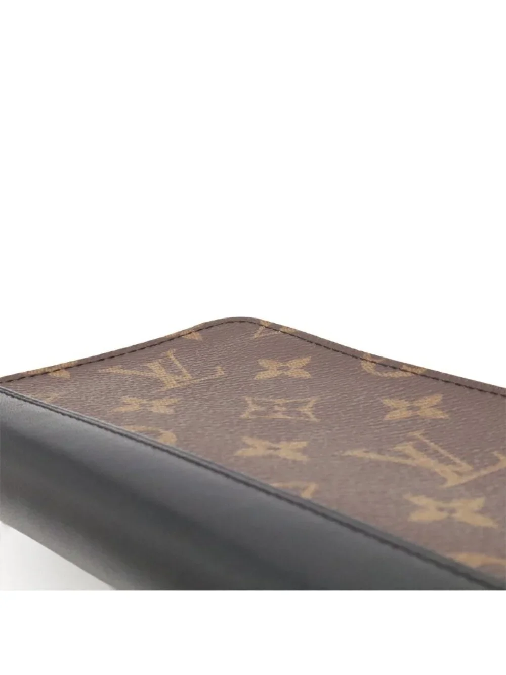 Louis Vuitton Monogram Macassar Zippy Wallet Vertical Zip Around Calf Leather
